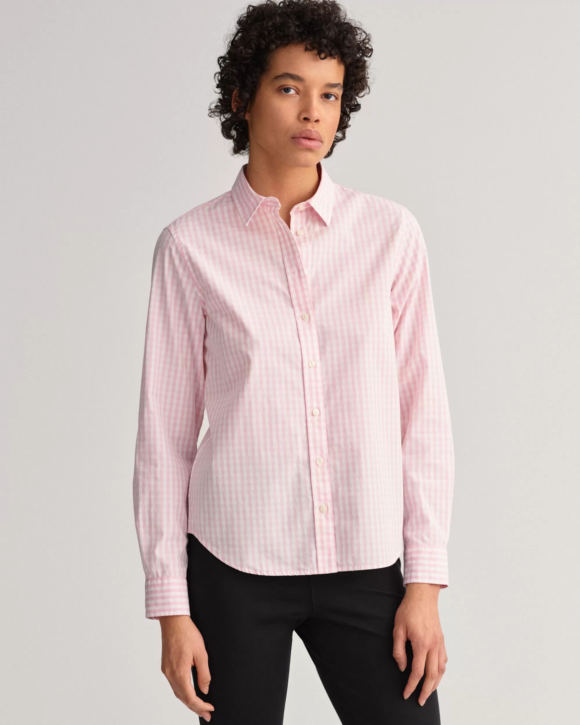 Paidat^GANT Regular Fit ‑Mitoitettu Gingham-Ruutuinen Paita Broadcloth-Kankaasta Preppy Pink