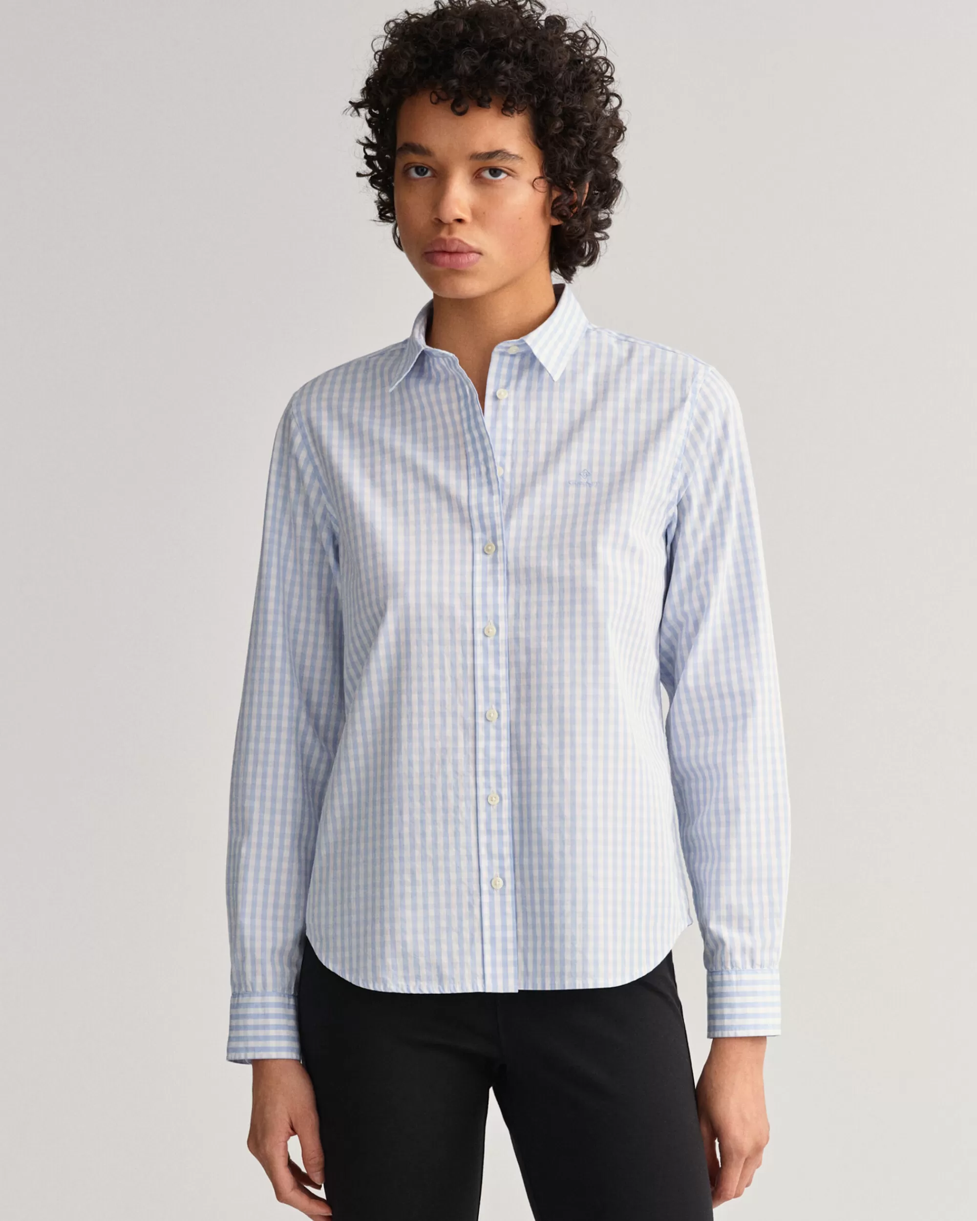 Paidat^GANT Regular Fit ‑Mitoitettu Gingham-Ruutuinen Paita Broadcloth-Kankaasta Hamptons Blue