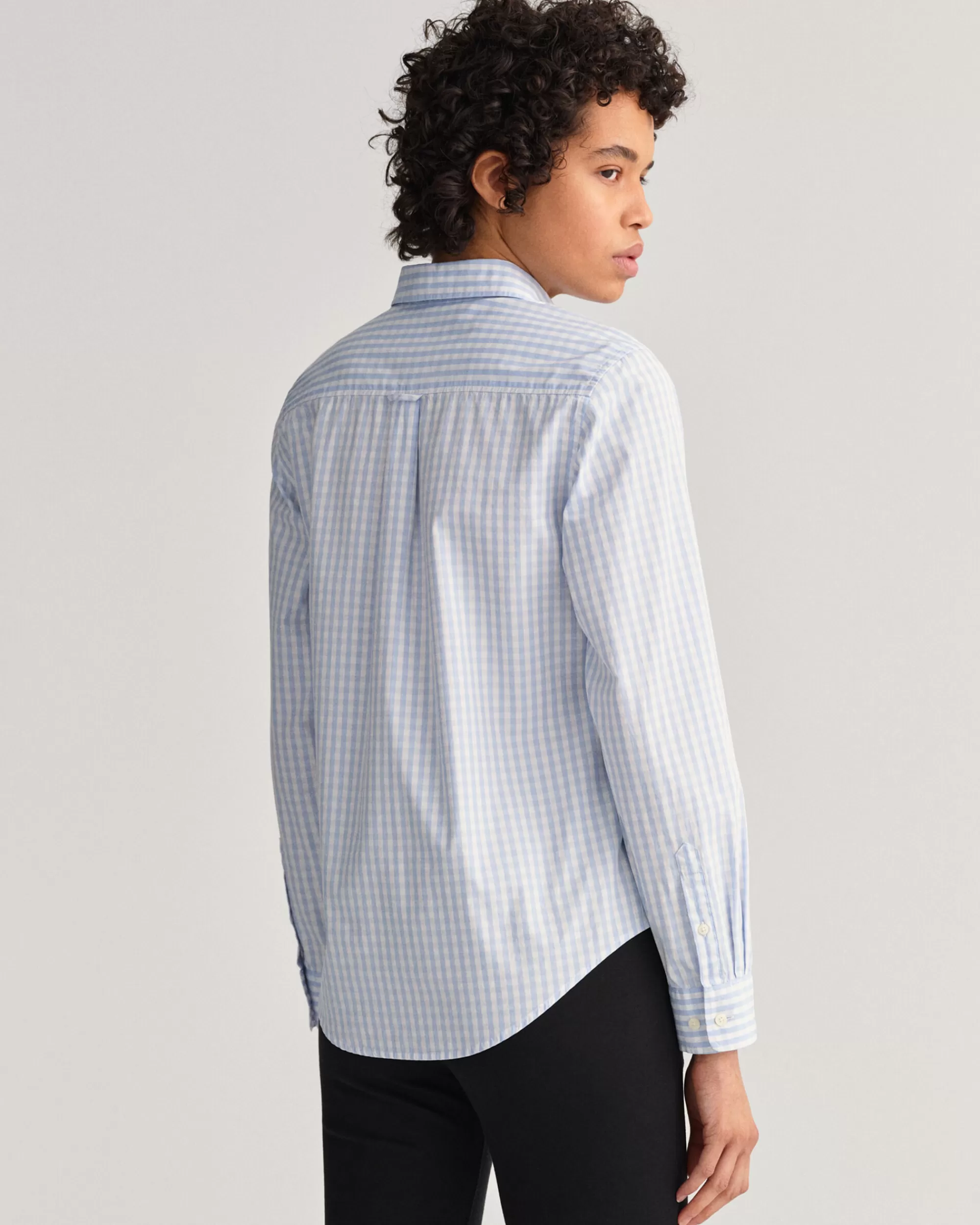 Paidat^GANT Regular Fit ‑Mitoitettu Gingham-Ruutuinen Paita Broadcloth-Kankaasta Hamptons Blue