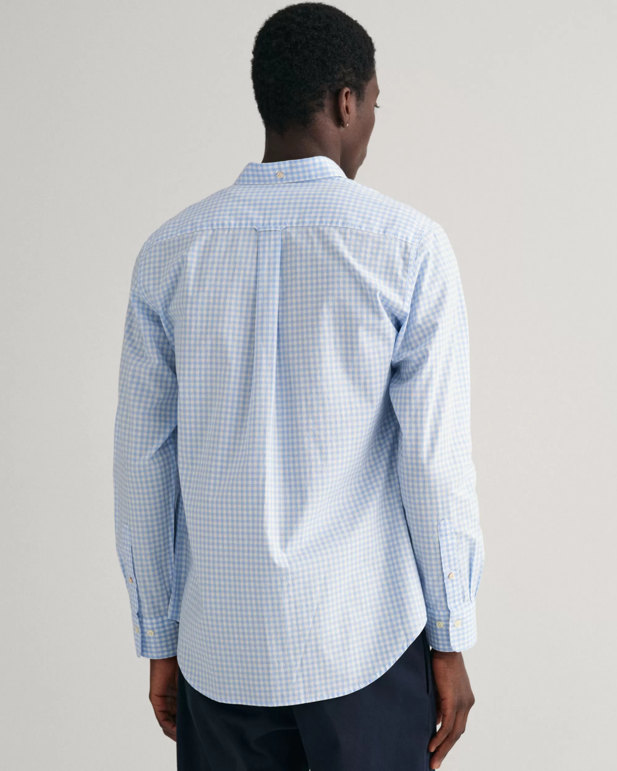 Paidat^GANT Regular Fit ‑Mitoitettu Gingham-Ruutuinen Paita Broadcloth-Kankaasta Capri Blue