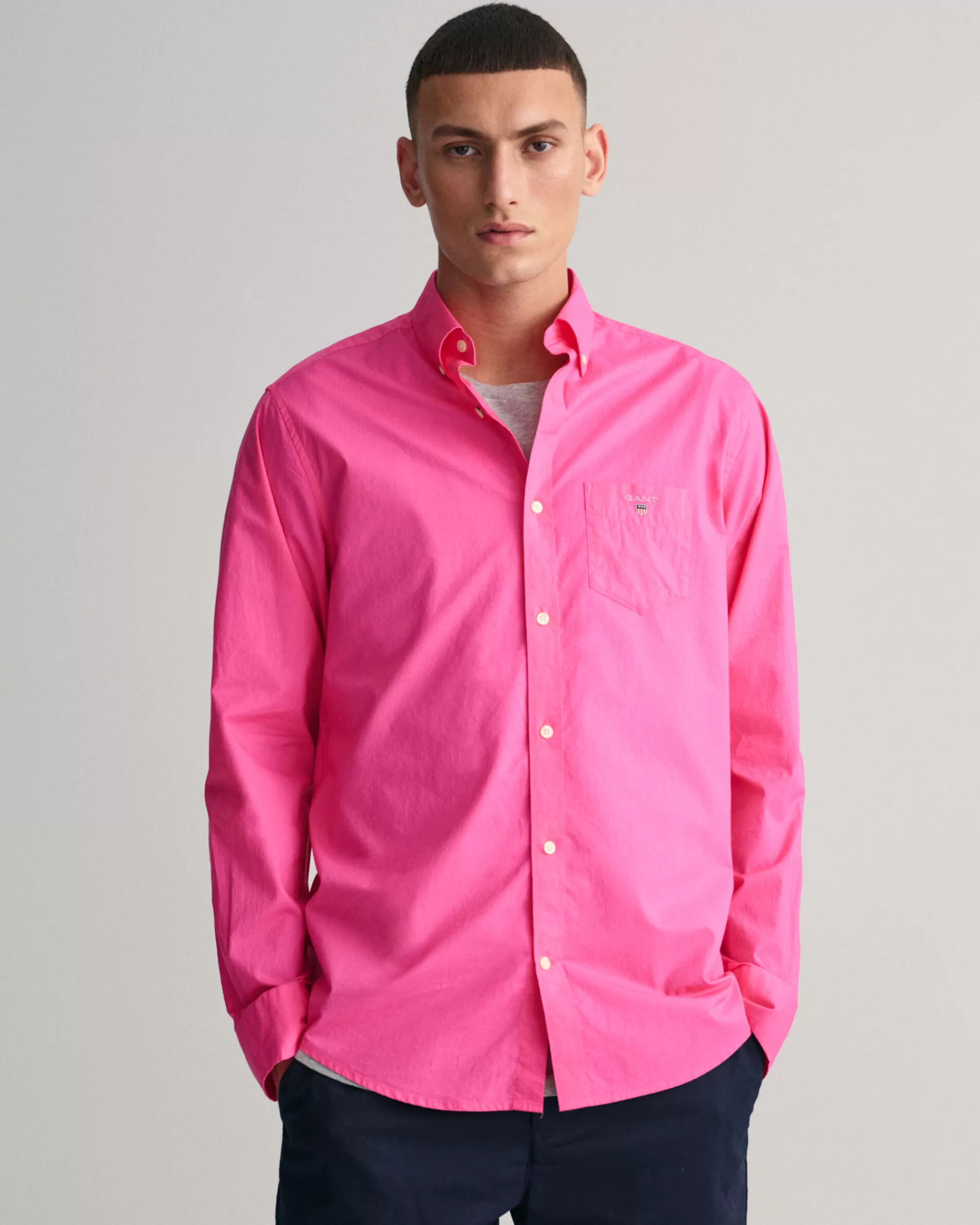 Paidat^GANT Regular Fit ‑Mitoitettu Paita Broadcloth-Kankaasta Perky Pink