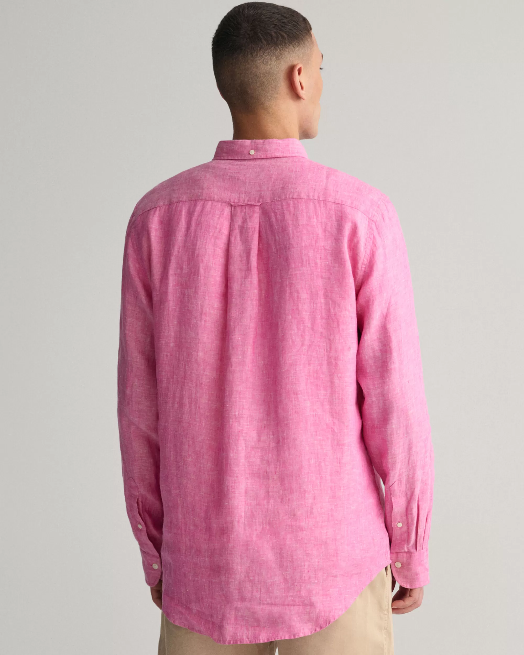 Paidat^GANT Regular Fit ‑Mitoitettu Pellavapaita Perky Pink