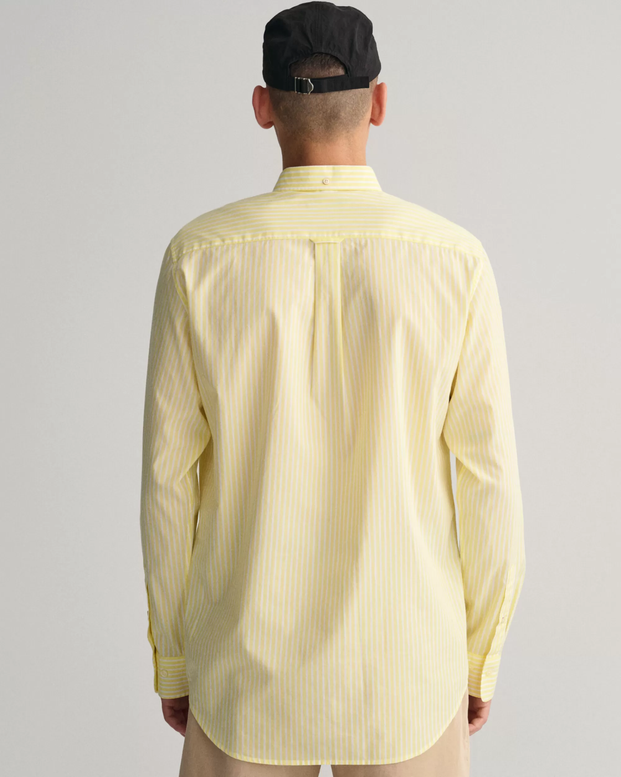 Paidat^GANT Regular Fit ‑Mitoitettu Raidallinen Paita Broadcloth-Kankaasta Lemonade Yellow