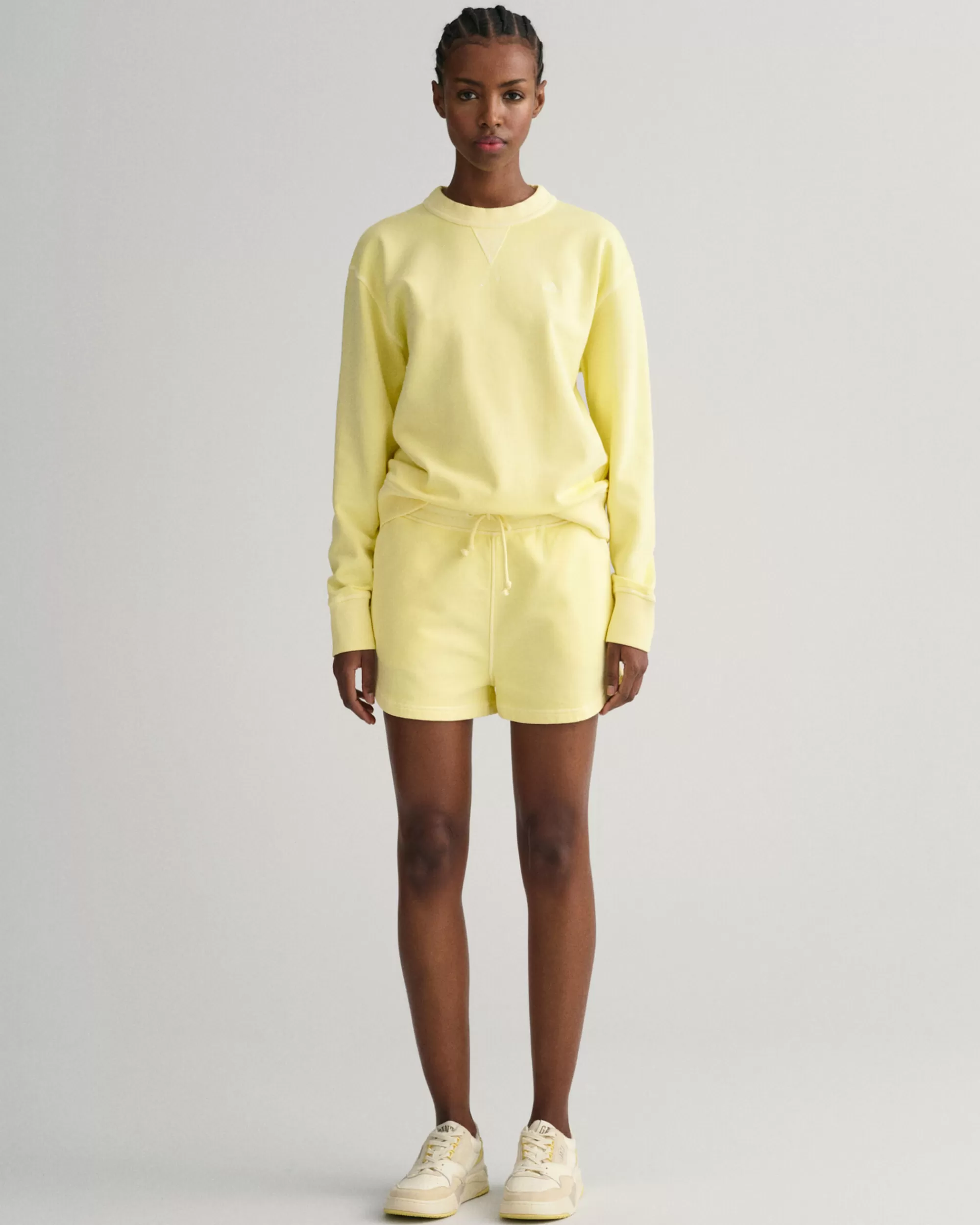 Shortsit^GANT Relaxed Fit ‑Mitoitetut Sunfaded-Shortsit Lemonade Yellow