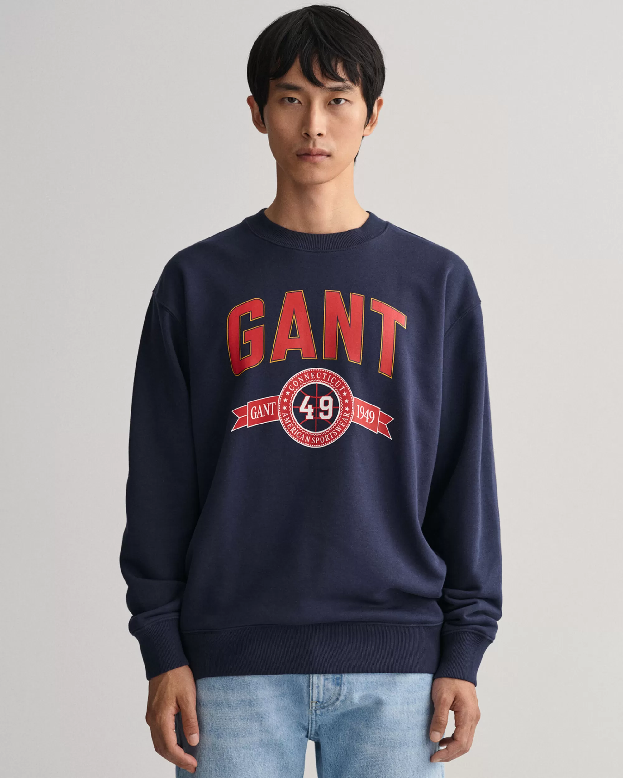 Hupparit & Collegepaidat^GANT Retro Crest -Collegepaita Jossa Pyorea Paantie Evening Blue