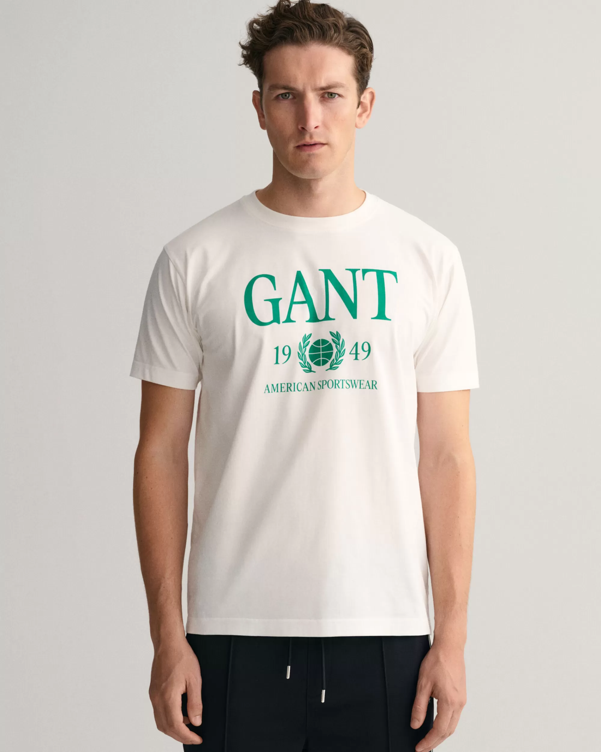 T-Paidat^GANT Retro Crest ‑T‑Paita Eggshell