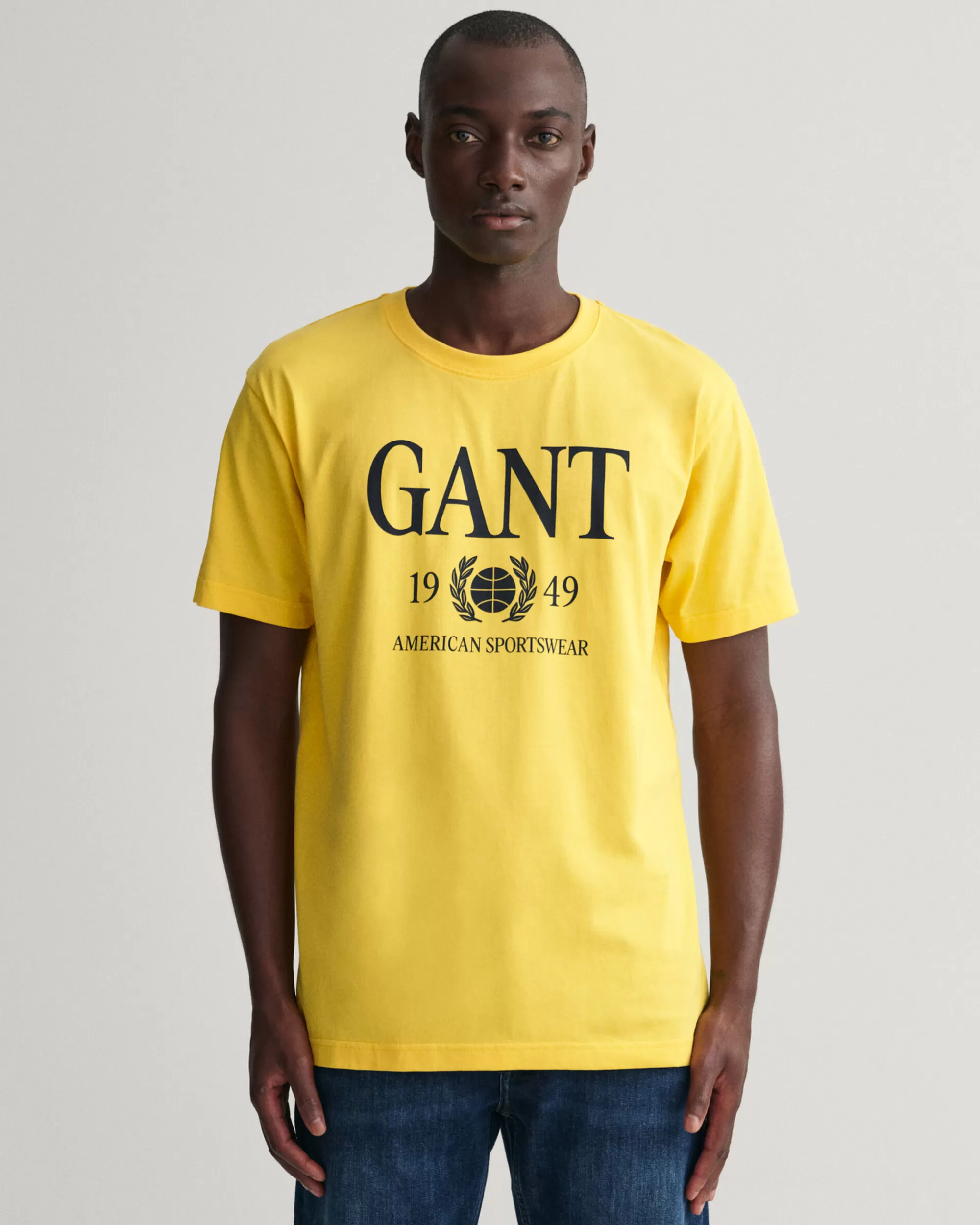 T-Paidat^GANT Retro Crest ‑T‑Paita Warm Yellow