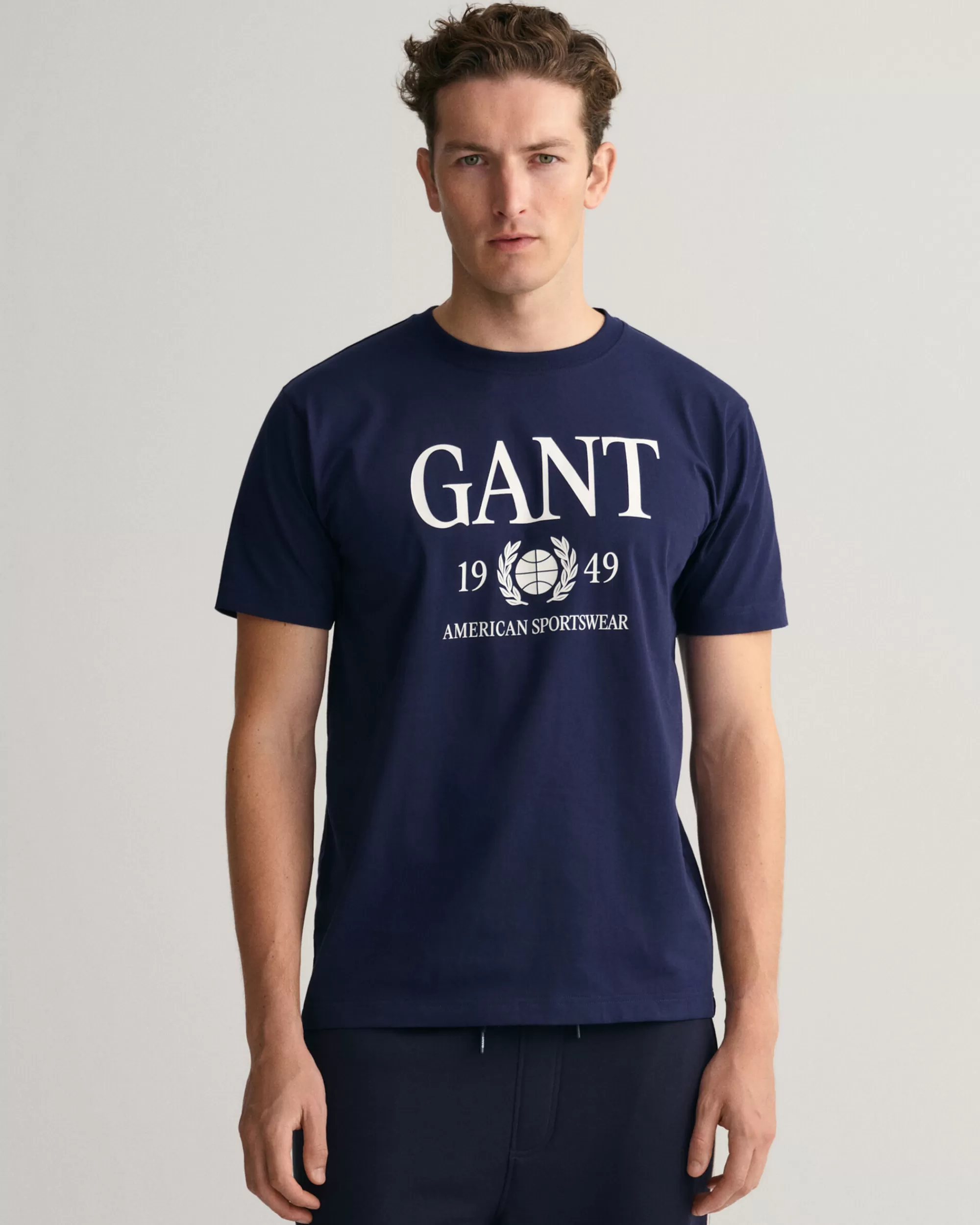 T-Paidat^GANT Retro Crest ‑T‑Paita Classic Blue