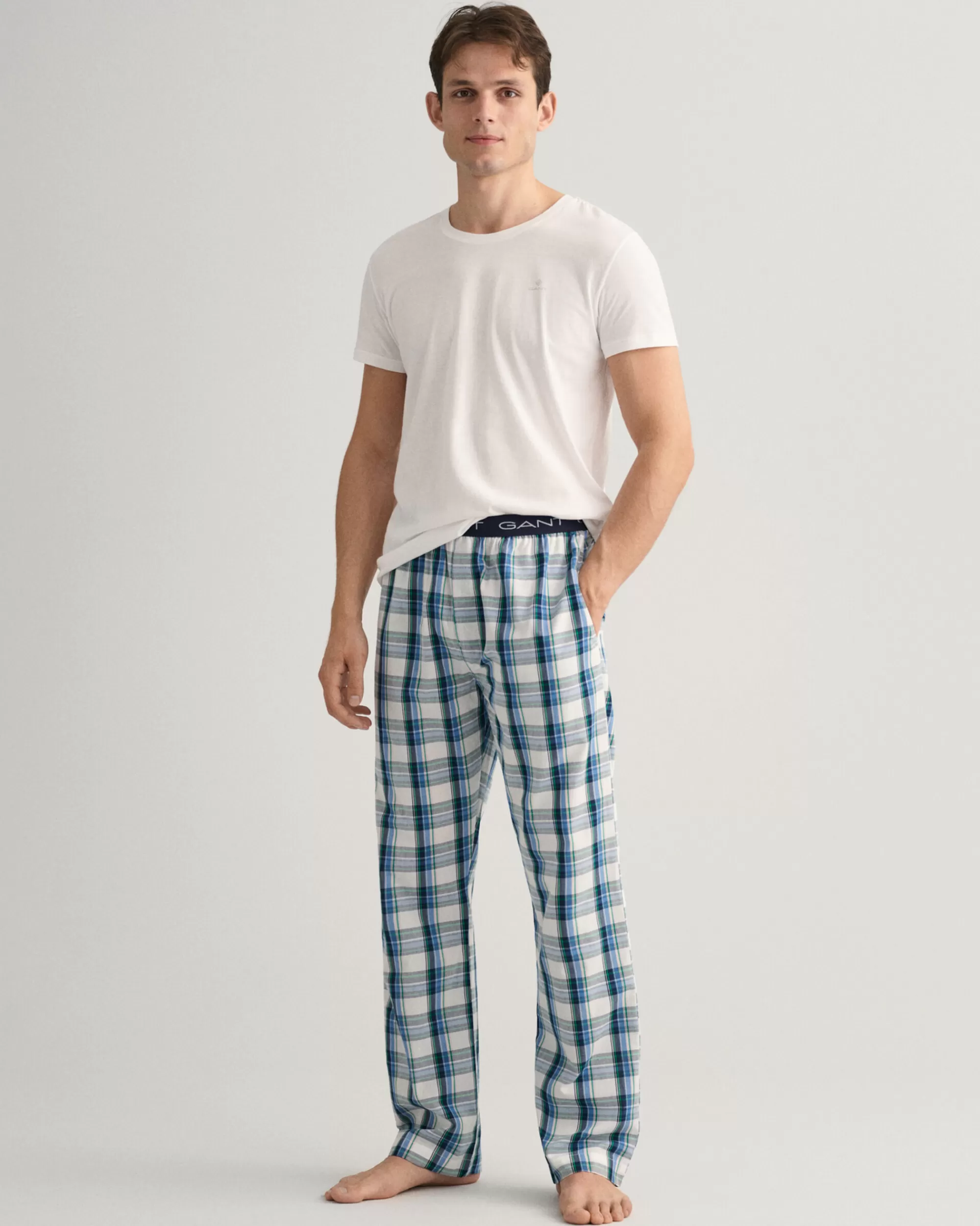 Alusvaatteet^GANT Ruudulliset Pyjamahousut Day Blue