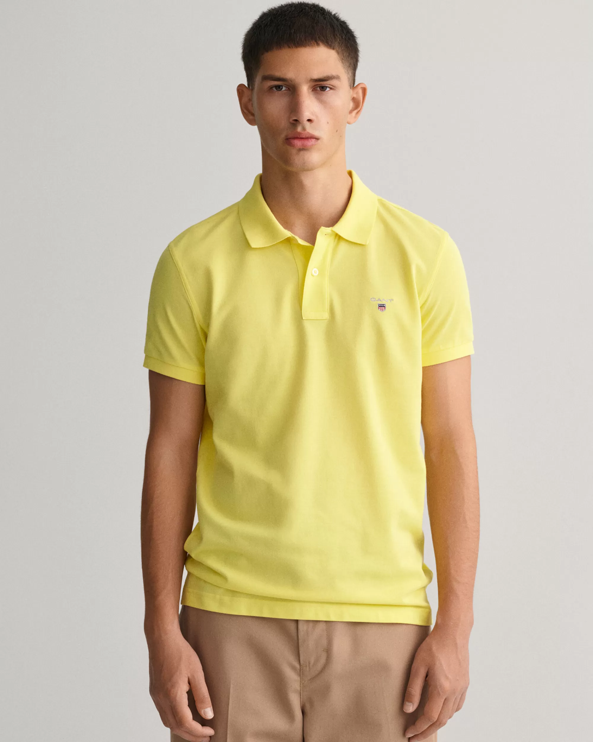 Pikeepaidat^GANT Slim Fit ‑Mitoitettu Original-Pikeepaita Clear Yellow