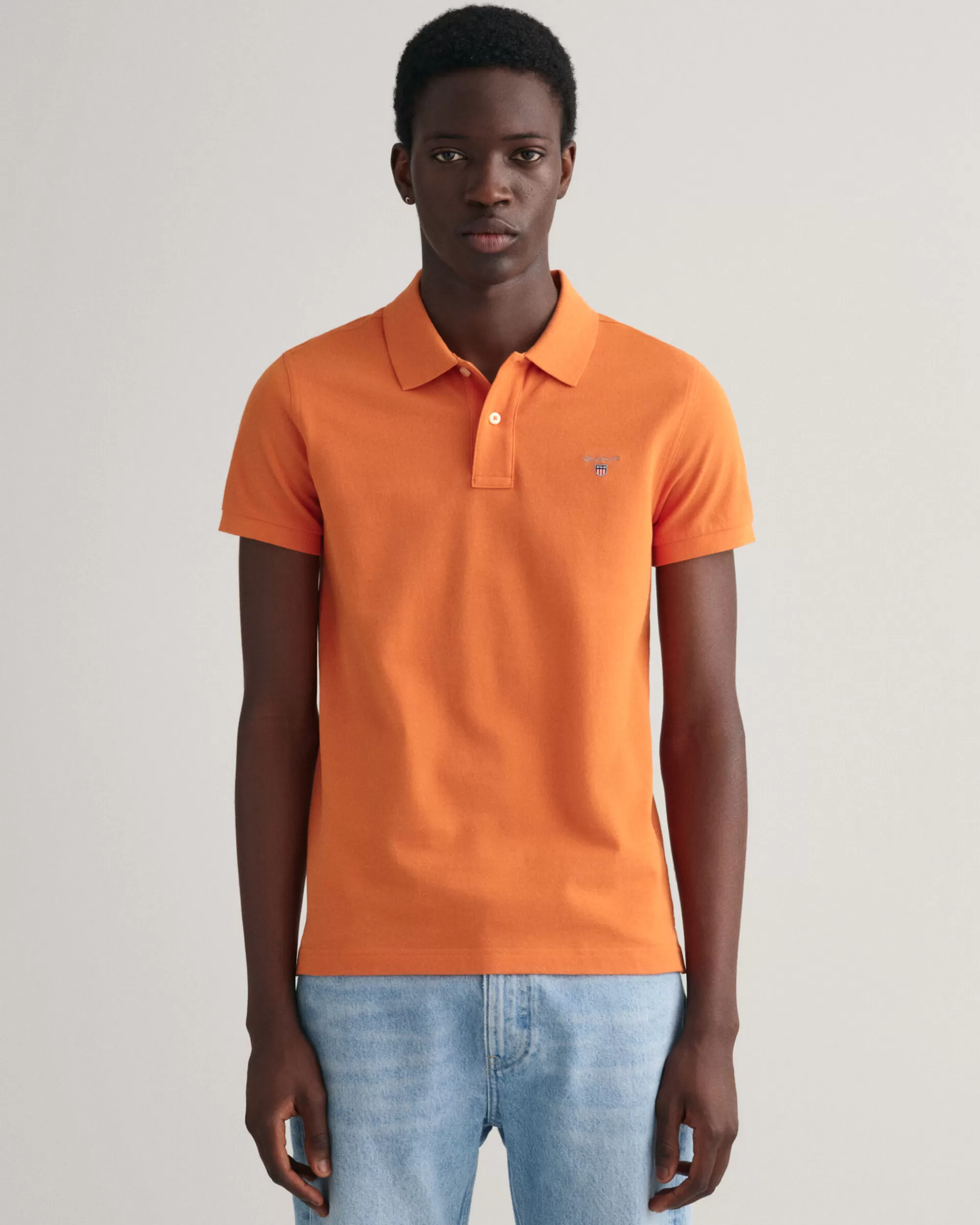 Pikeepaidat^GANT Slim Fit ‑Mitoitettu Original-Pikeepaita Pumpkin Orange