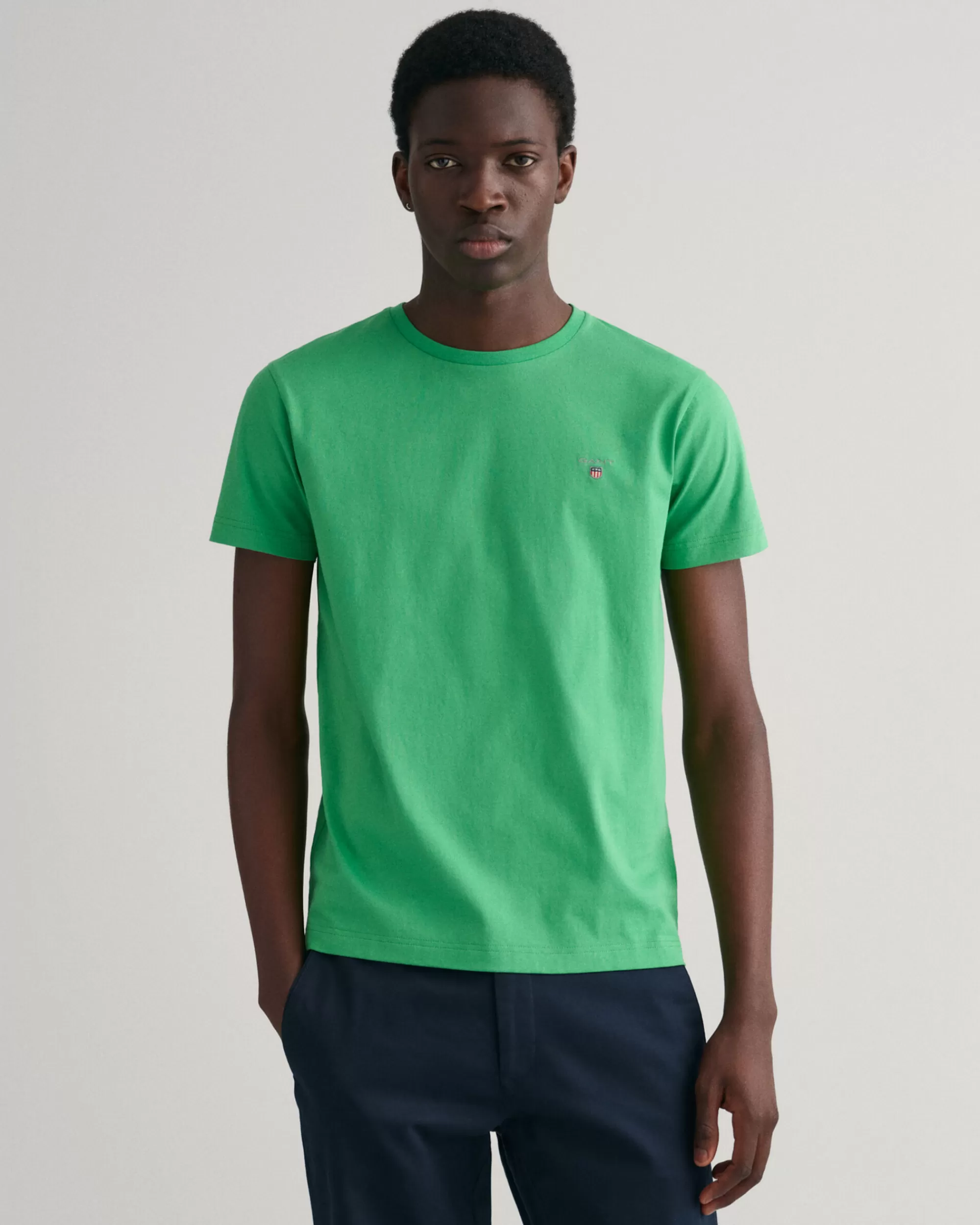 T-Paidat^GANT Slim Fit ‑Mitoitettu Original-T‑Paita Mid Green