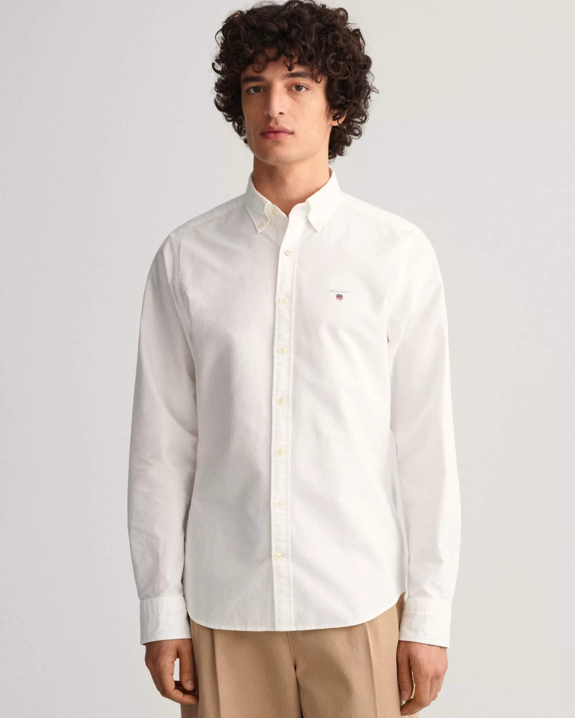 Paidat^GANT Slim Fit ‑Mitoitettu Oxford-Paita White