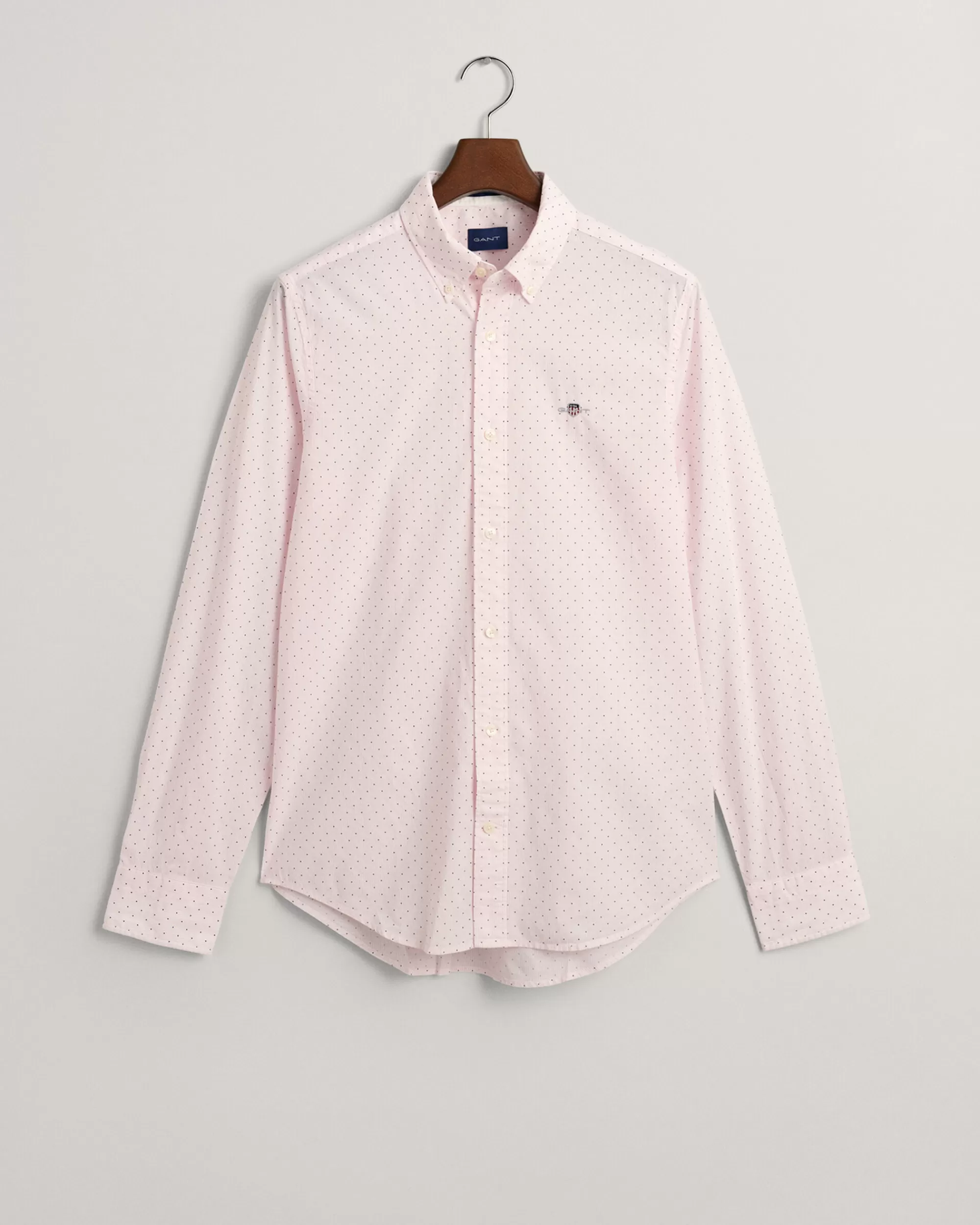 Paidat^GANT Slim Fit ‑Mitoitettu Pystyraidallinen Ja Pilkullinen Paita California Pink