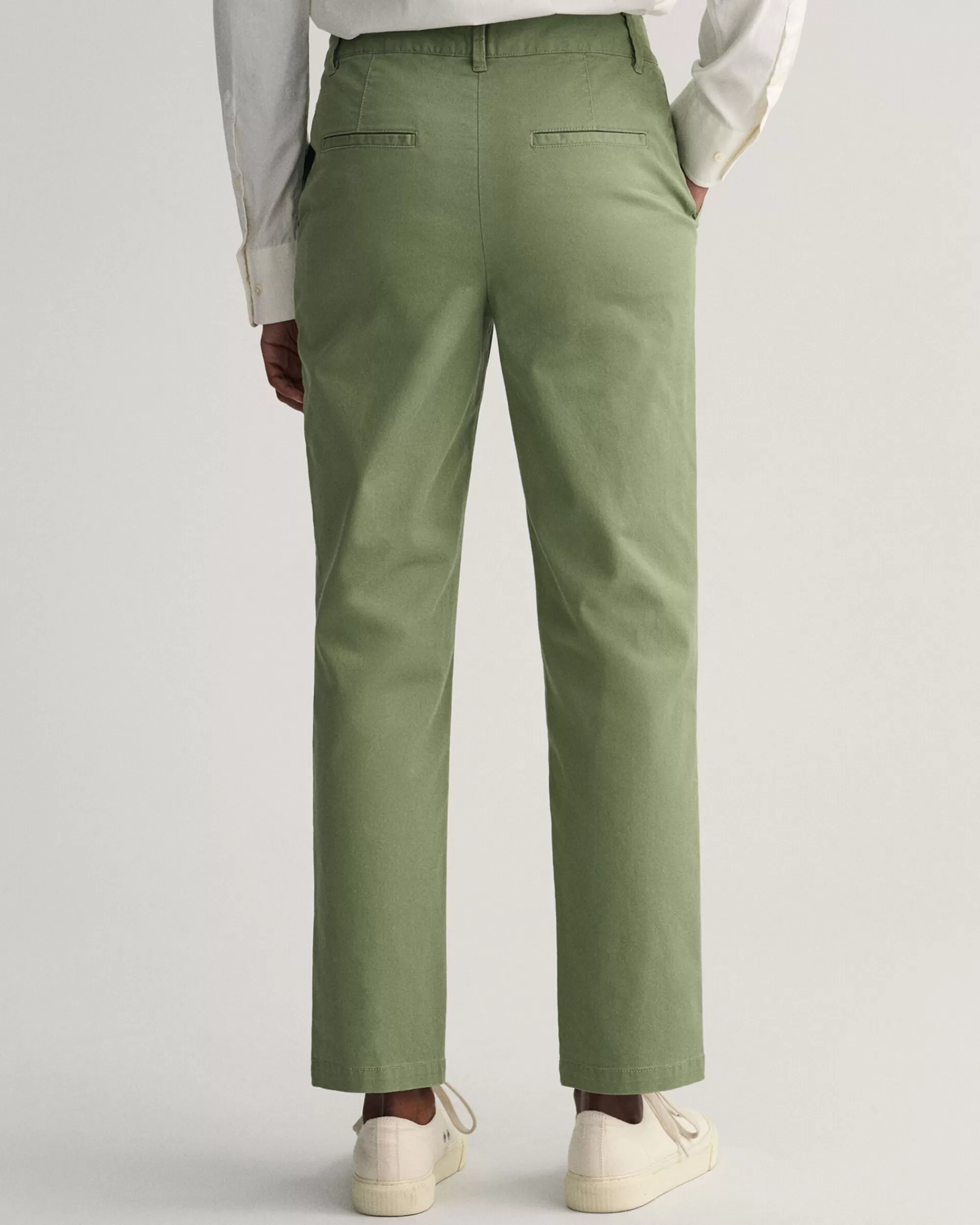 Housut^GANT Slim Fit ‑Mitoitetut Chinot Oil Green