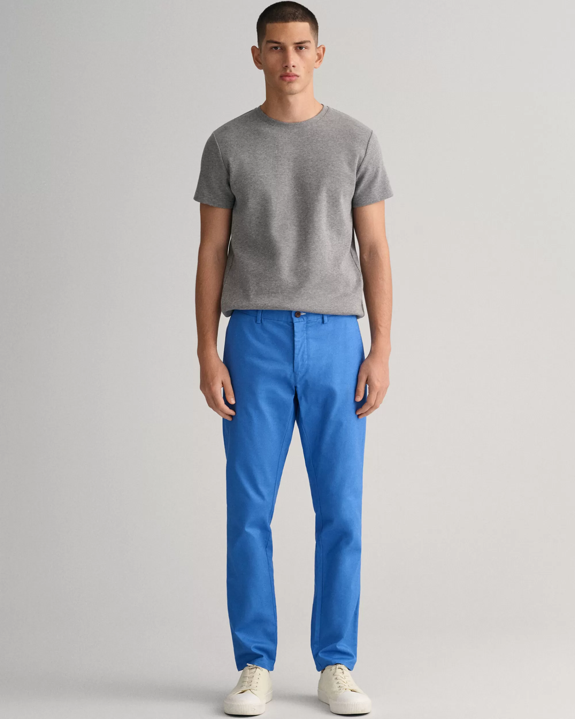 Housut^GANT Slim Fit ‑Mitoitetut Hallden Tech Prep™ ‑Chinot Day Blue