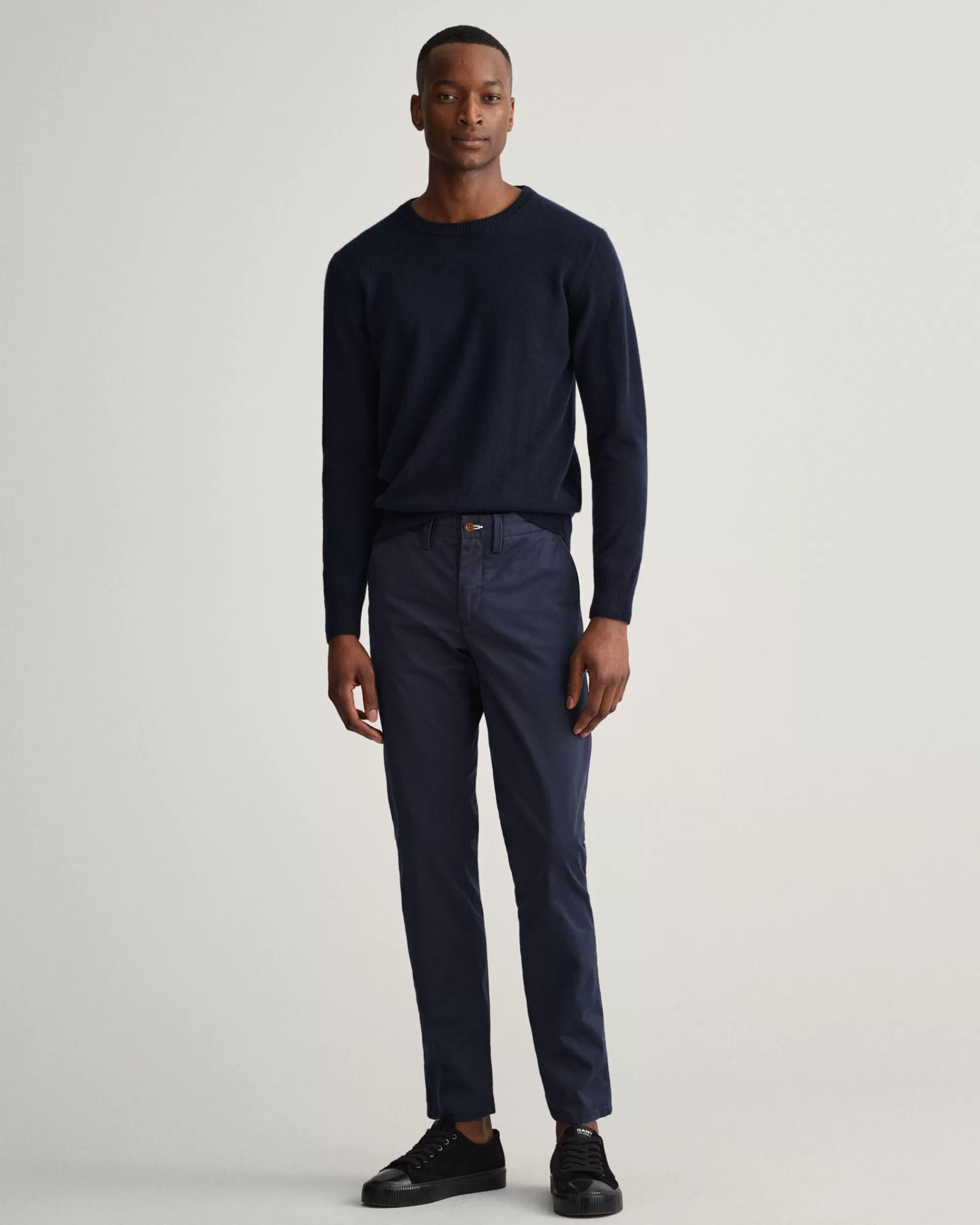 Housut^GANT Slim Fit ‑Mitoitetut Hallden-Tvillichinot Marine