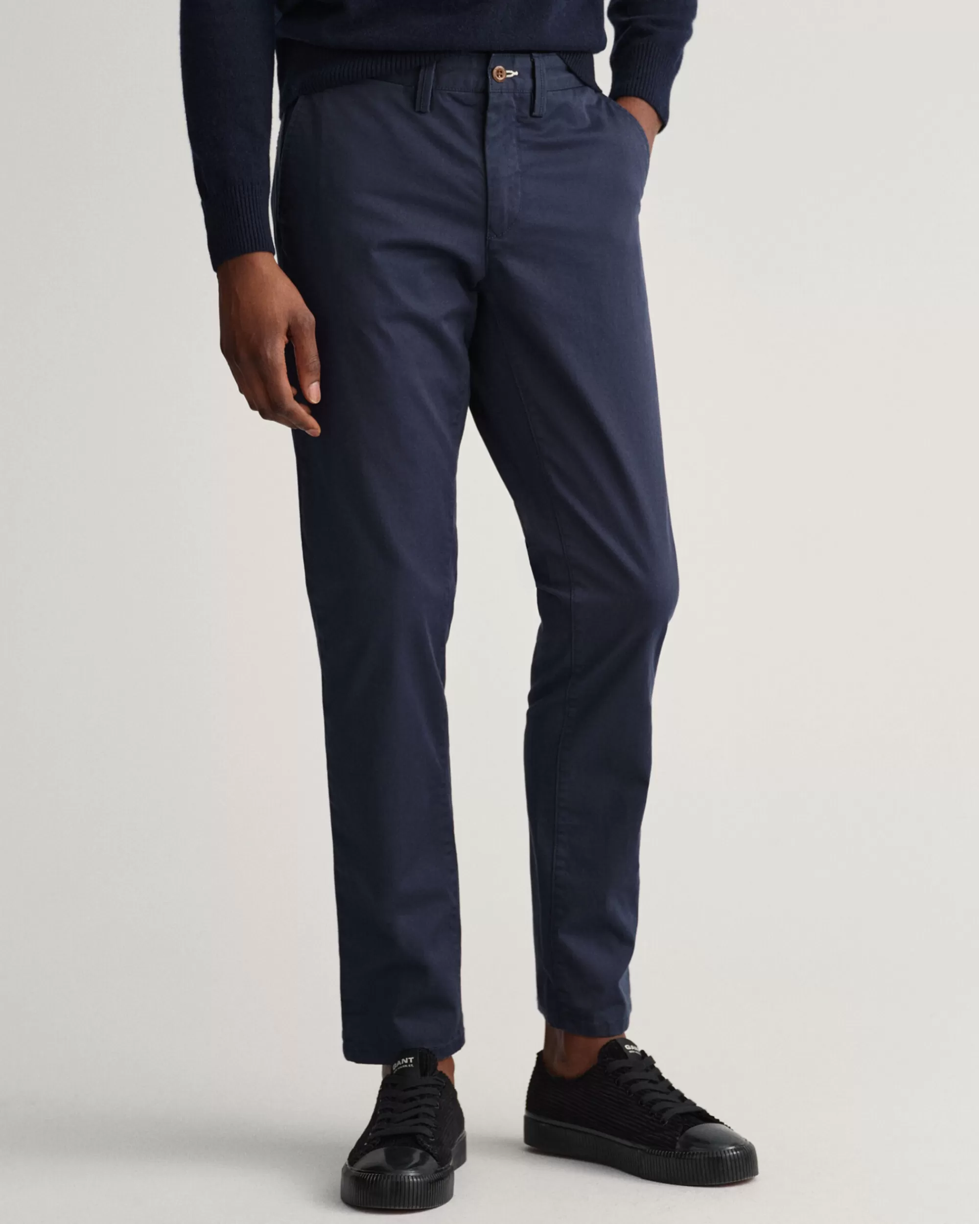 Housut^GANT Slim Fit ‑Mitoitetut Hallden-Tvillichinot Marine