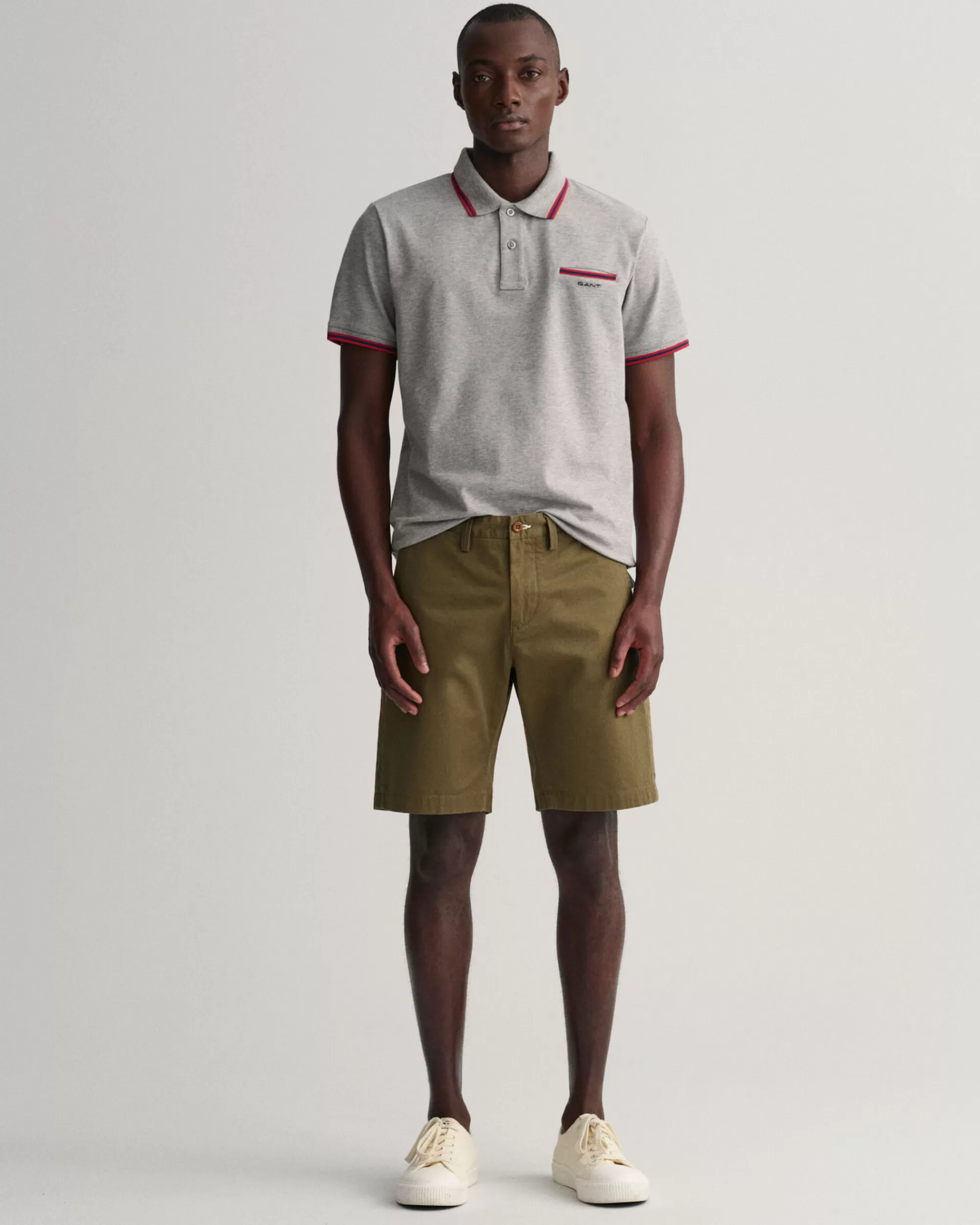 Shortsit^GANT Slim Fit ‑Mitoitetut Hallden-Tvillishortsit Racing Green