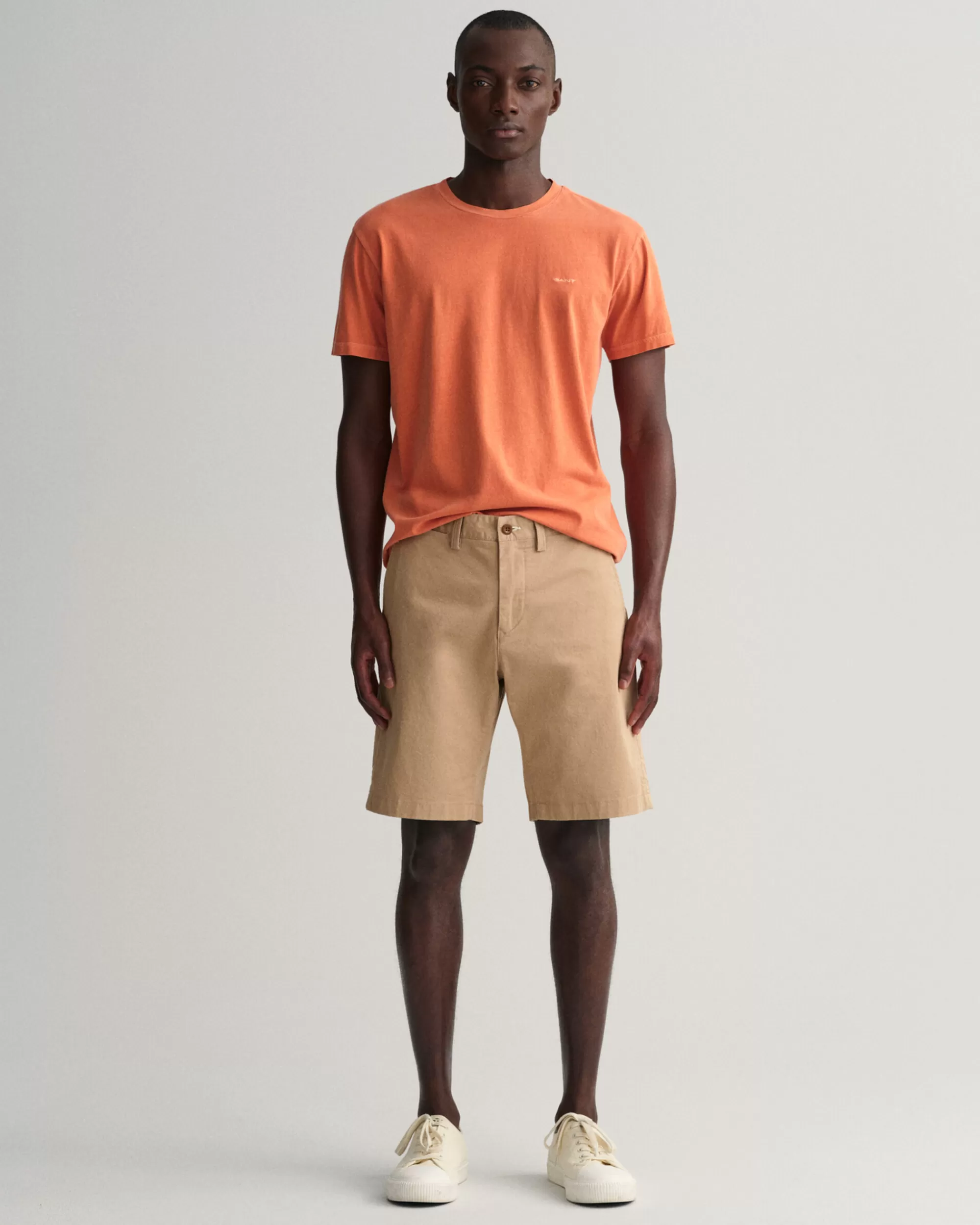 Shortsit^GANT Slim Fit ‑Mitoitetut Hallden-Tvillishortsit Dark Khaki