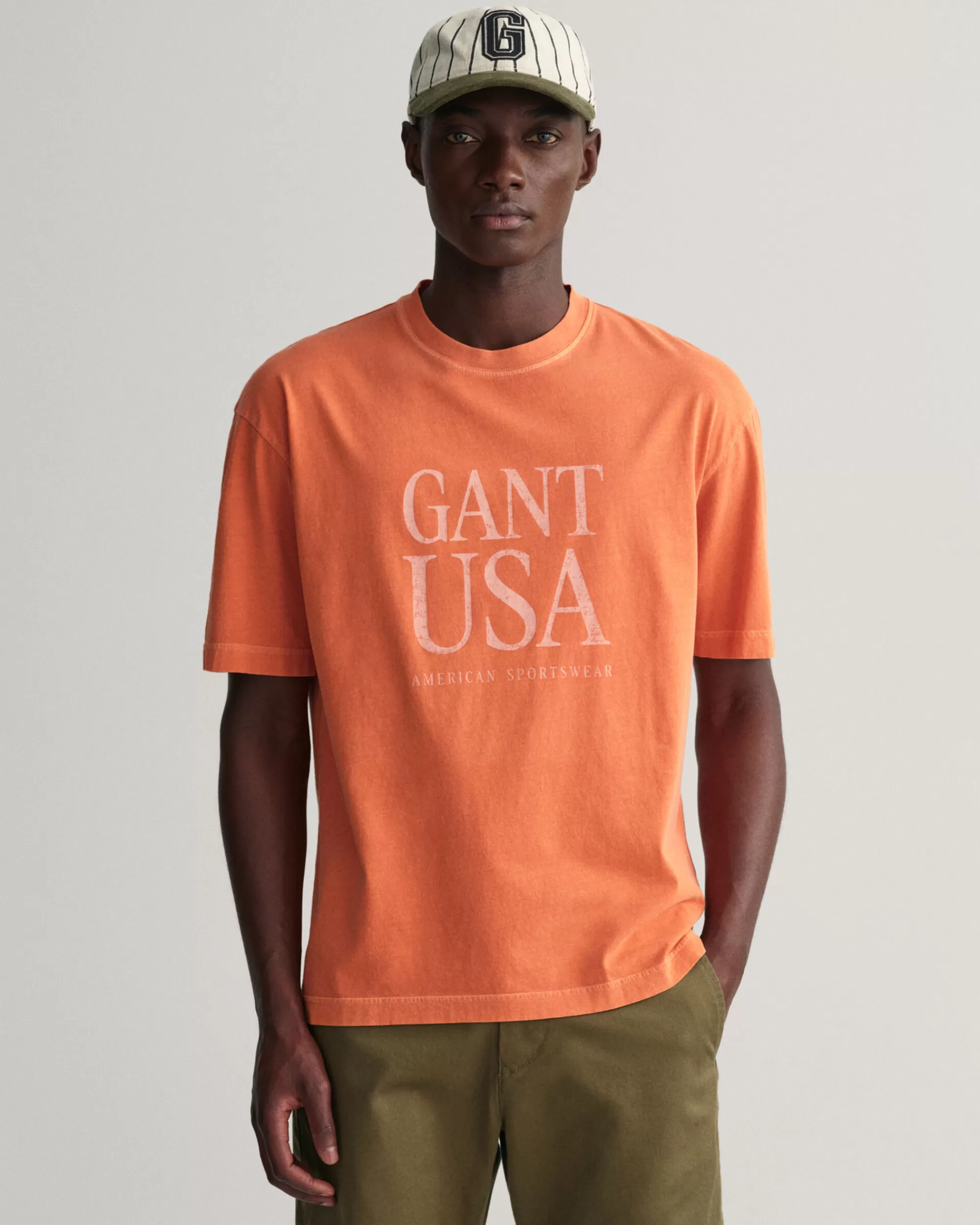 T-Paidat^GANT Sunfaded Usa -T-Paita Apricot Orange