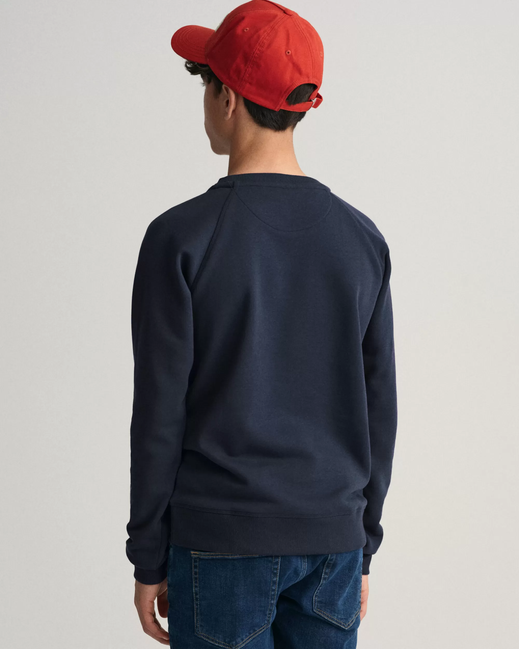 Collegepaidat & Hupparit^GANT Teen Boys ‑Malliston Original‑Collegepaita Pyorea Paantie Evening Blue