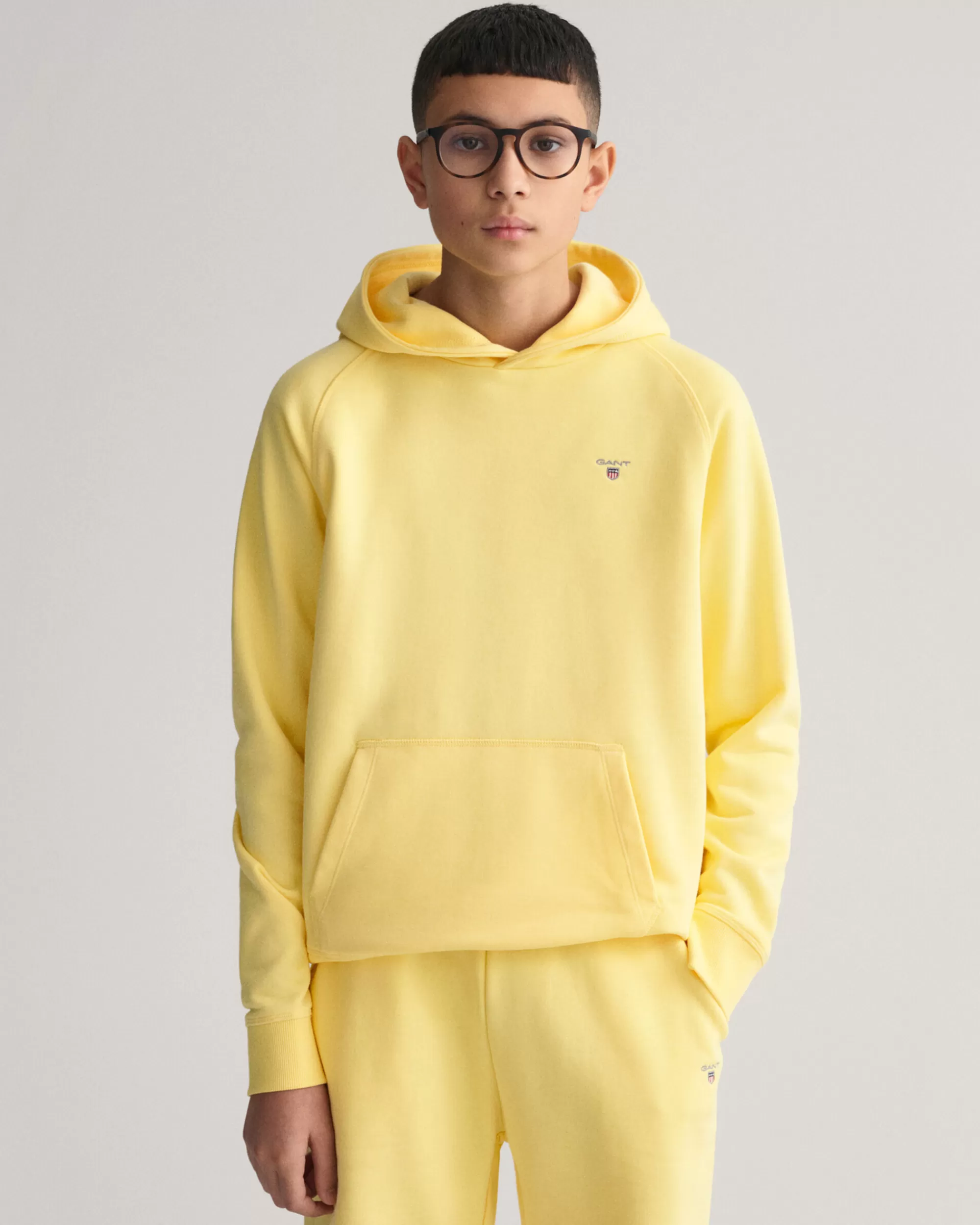 Collegepaidat & Hupparit^GANT Teen Boys ‑Malliston Original-Huppari Lemon