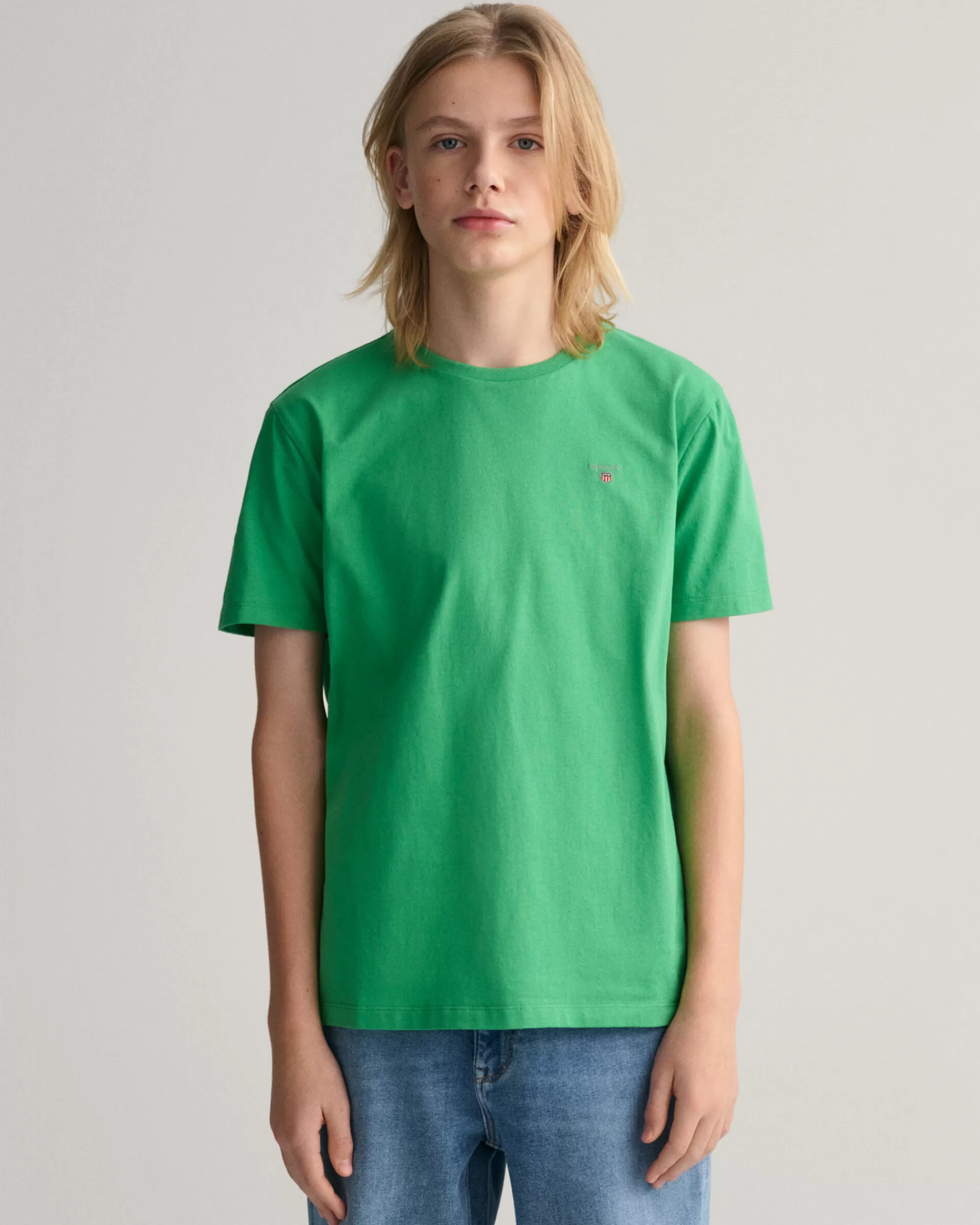 T-Paidat & Pikeet^GANT Teen Boys ‑Malliston Original-T‑Paita Mid Green