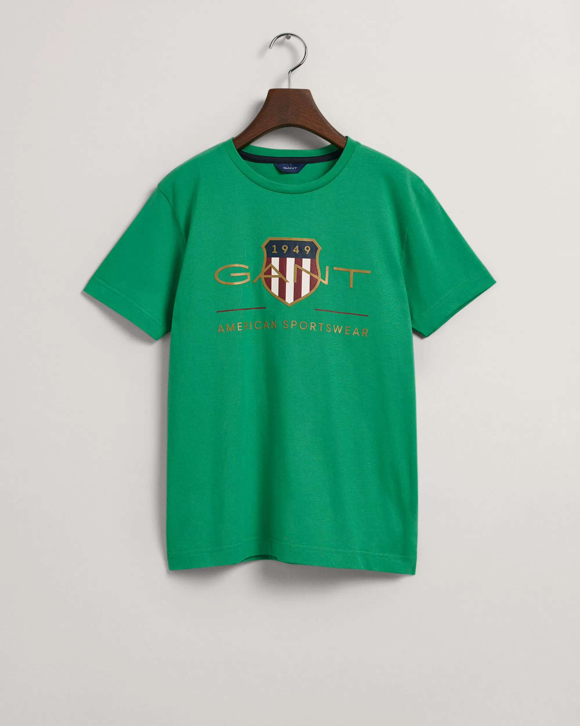 T-Paidat & Pikeet^GANT Teens-Malliston Archive Shield ‑T‑Paita Mid Green