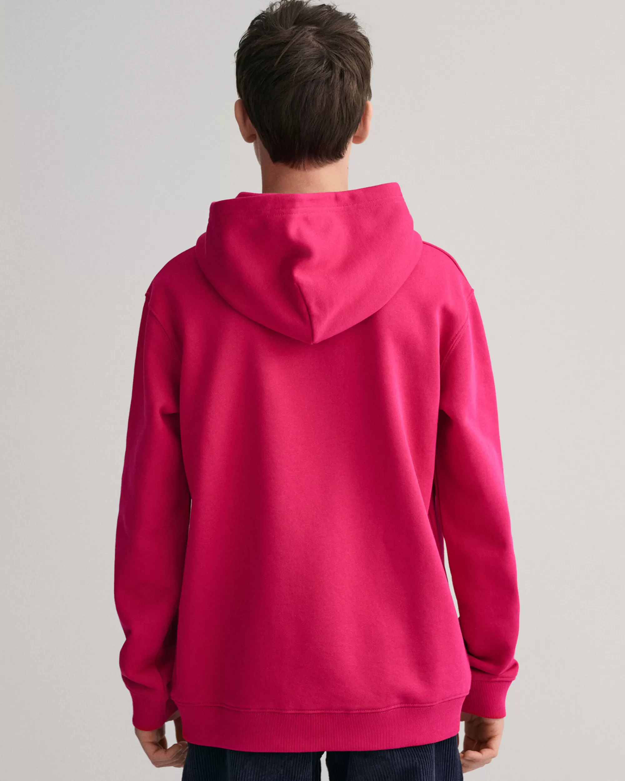 Collegepaidat & Hupparit^GANT Teens‑Malliston Contrast Shield ‑Huppari Deep Fuchsia