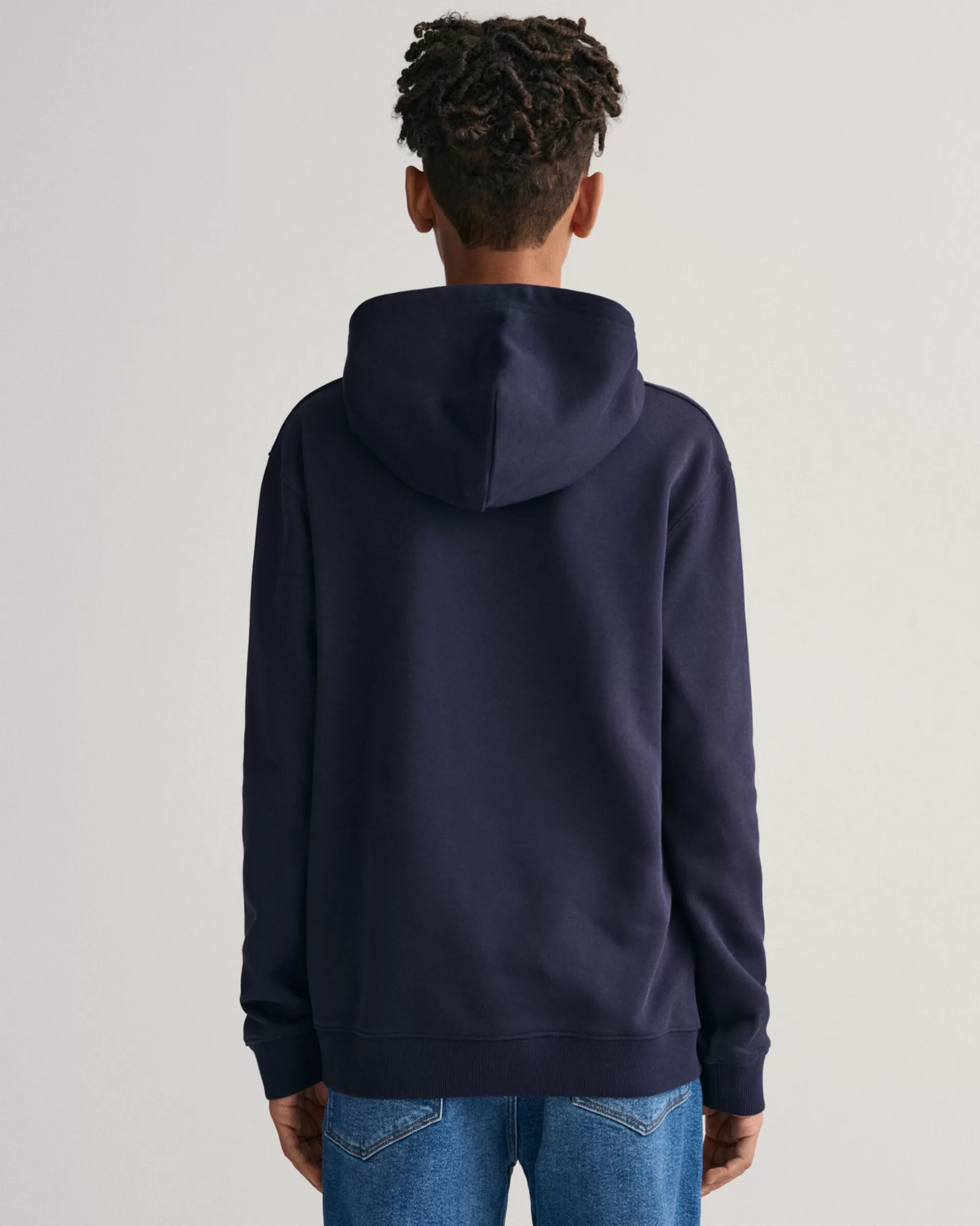 Collegepaidat & Hupparit^GANT Teens‑Malliston Contrast Shield ‑Huppari Evening Blue