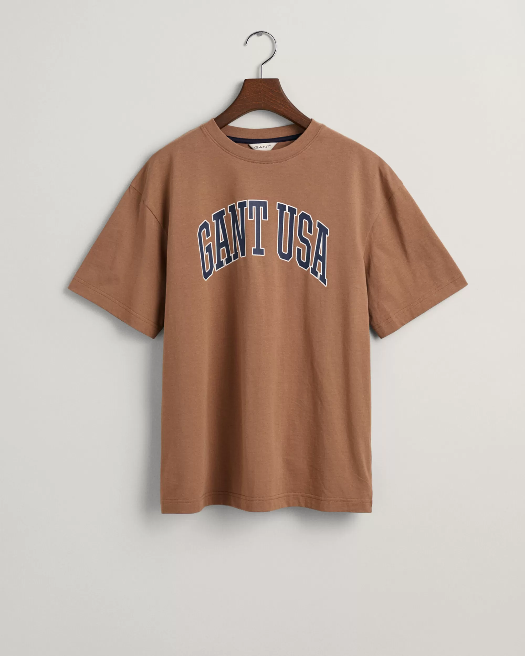 T-Paidat & Pikeet^GANT Teens-Malliston Oversized Fit -Mitoitettu Usa -T-Paita Cocoa Brown