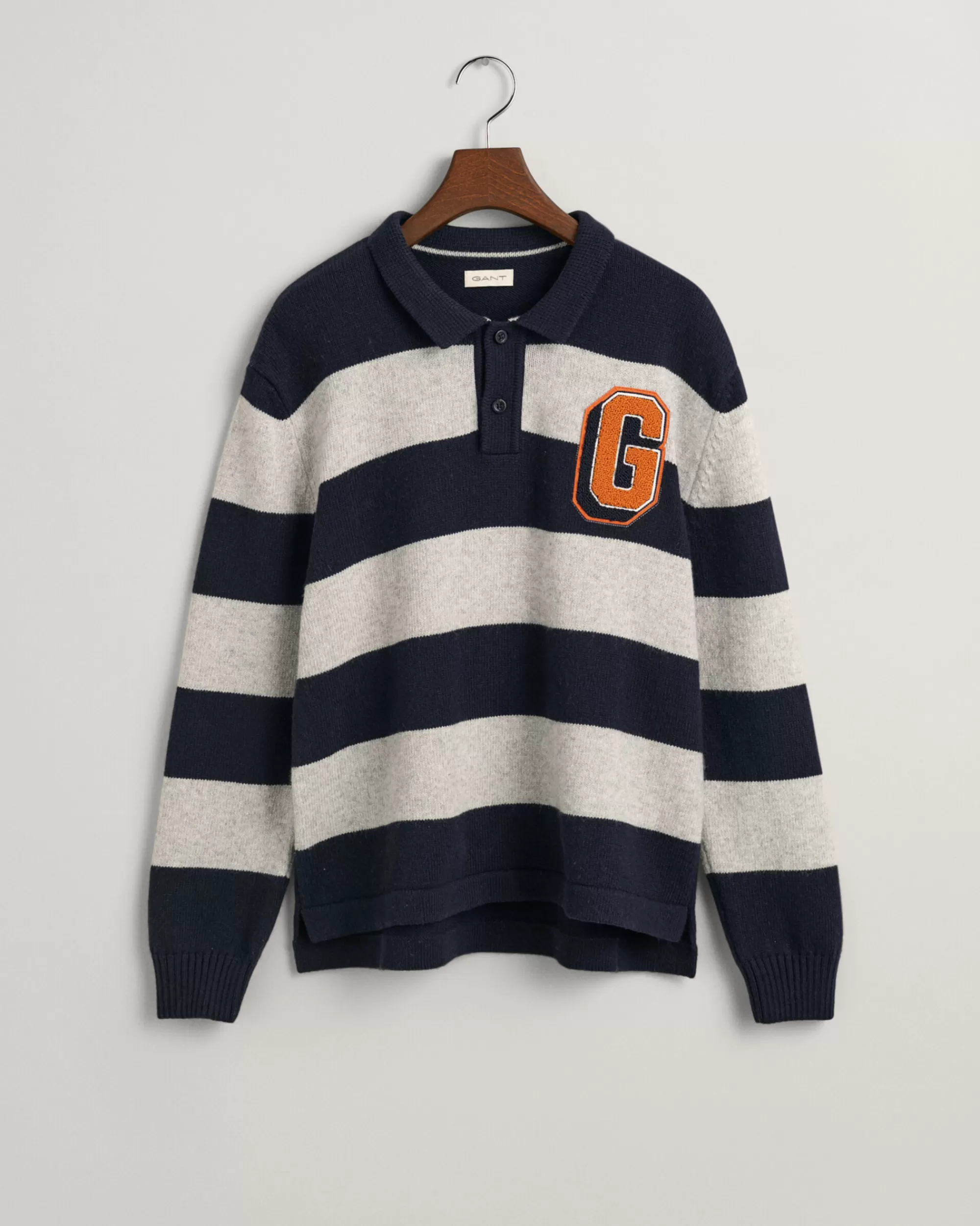 Neuleet^GANT Teens-Malliston Raidallinen Rugger-Neule Evening Blue