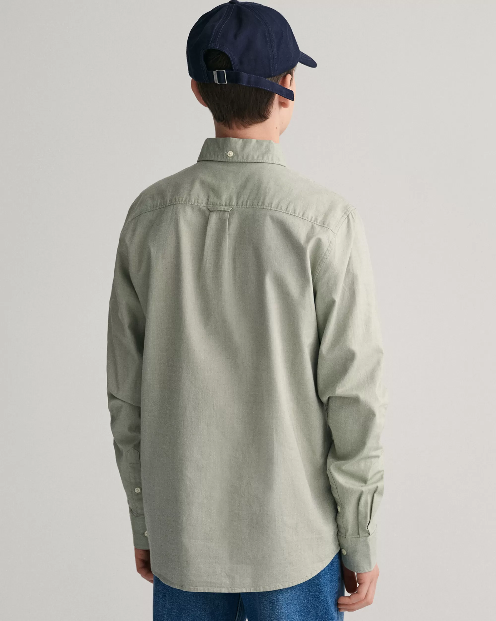 Paidat^GANT Teens-Malliston Shield-Oxford-Paita Muted Green