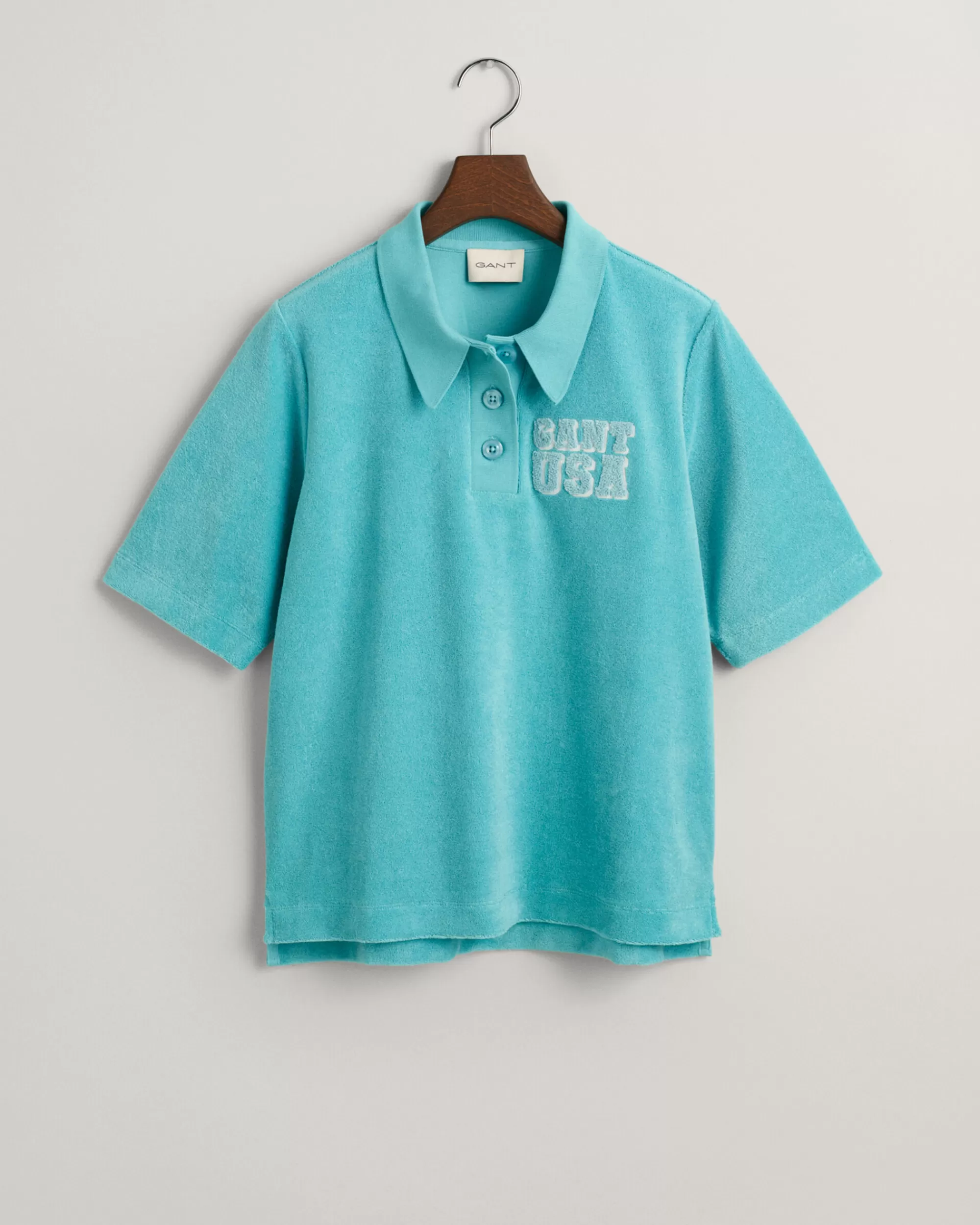 Pikeepaidat^GANT Terry Cloth -Pikeepaita Tropic Blue