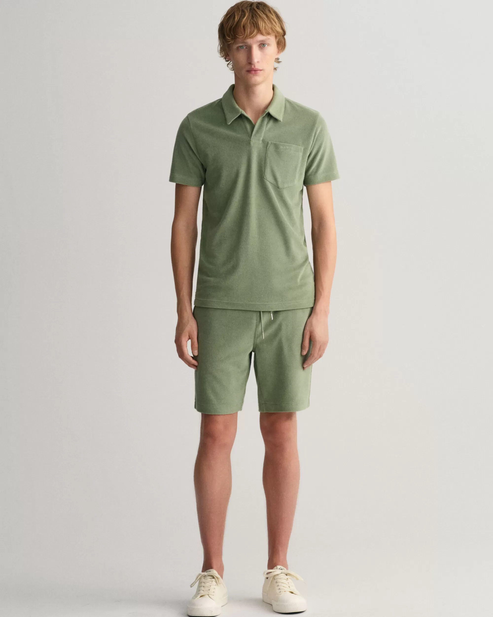 Shortsit^GANT Terry Cloth -Shortsit Kalamata Green