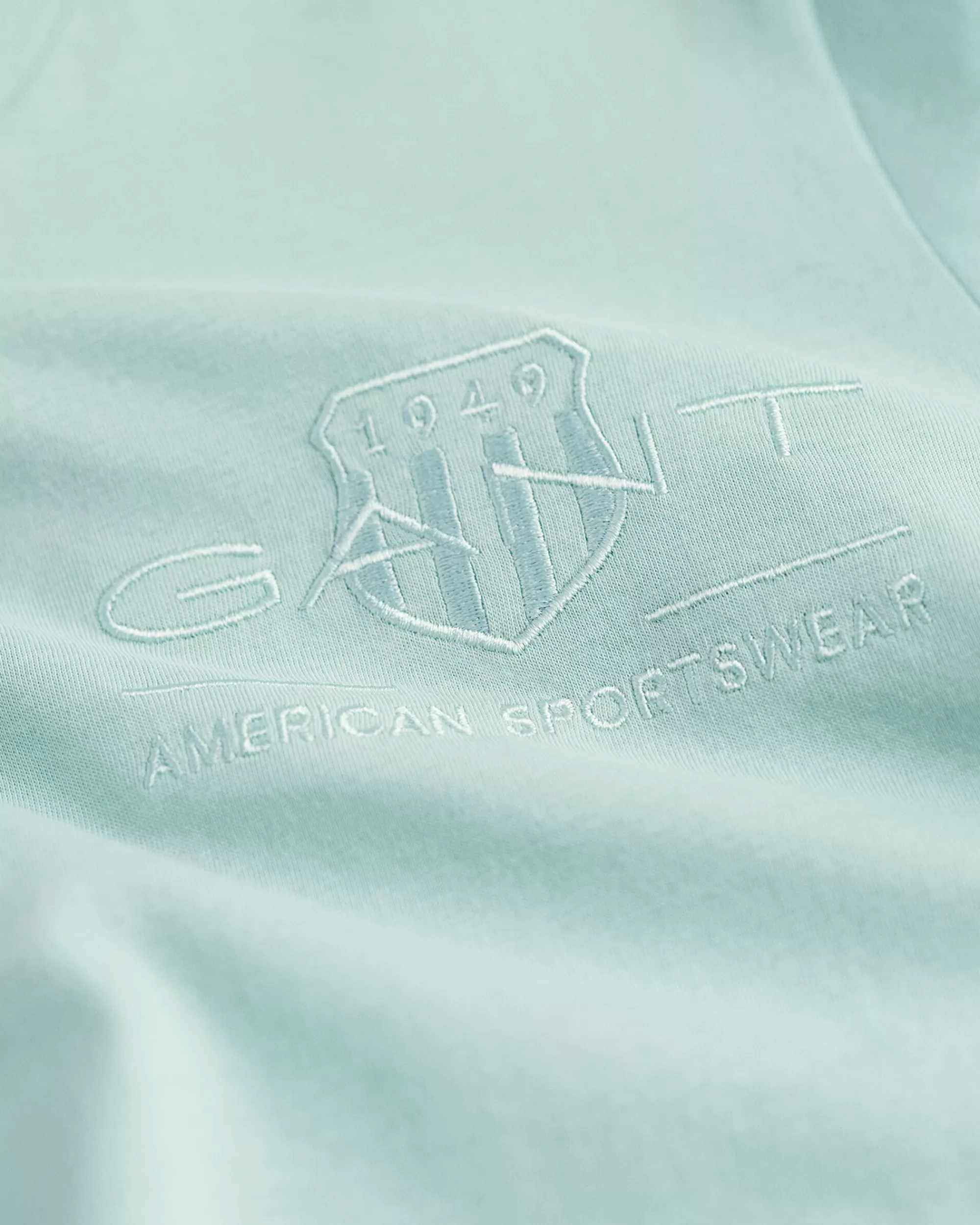 T-Paidat & Topit^GANT Tonal Archive Shield ‑T‑Paita Dusty Turquoise