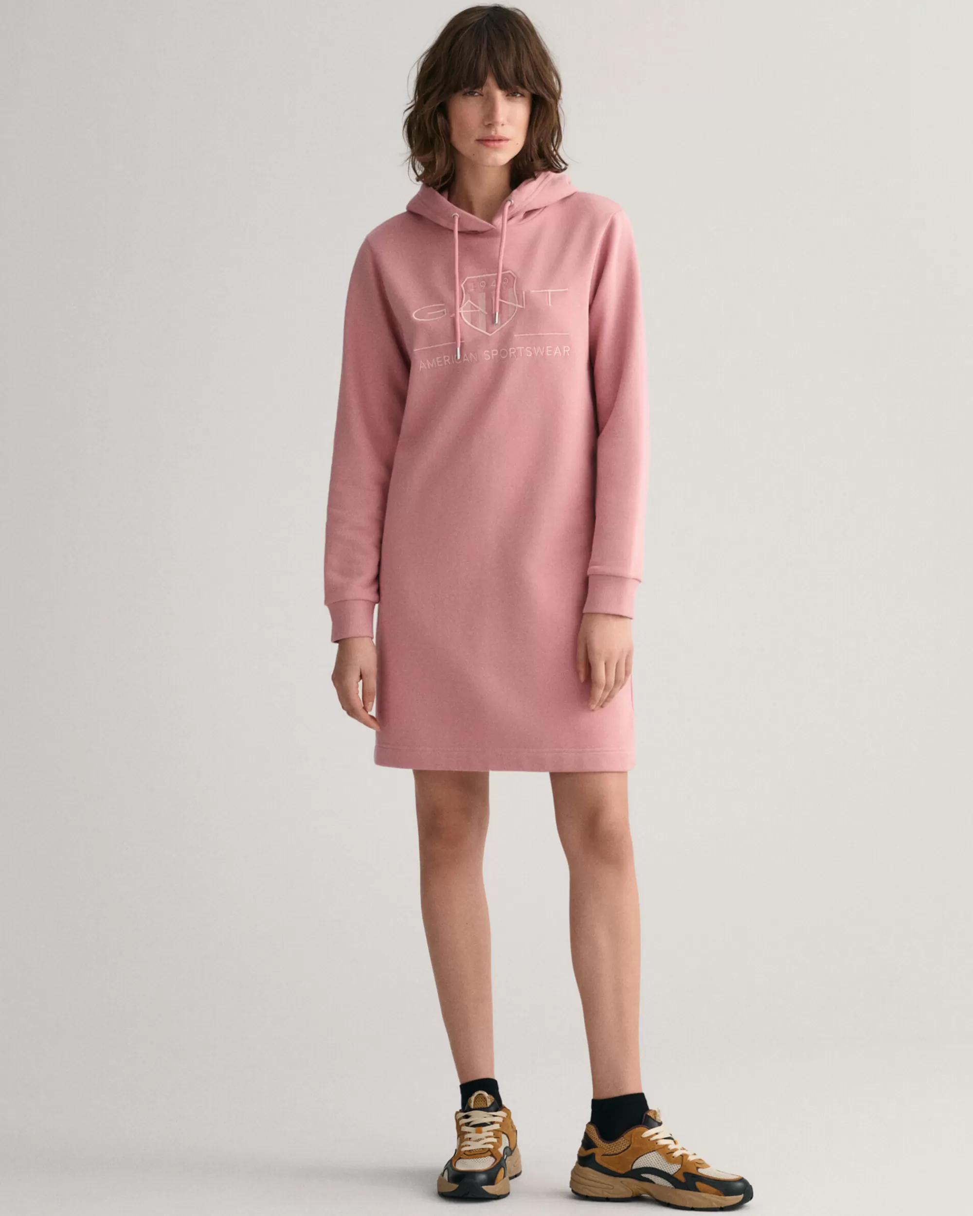 Mekot^GANT Tonal Shield -Mekko Faded Pink Melange